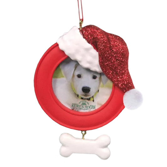 Dog Picture Frame Christmas Ornament