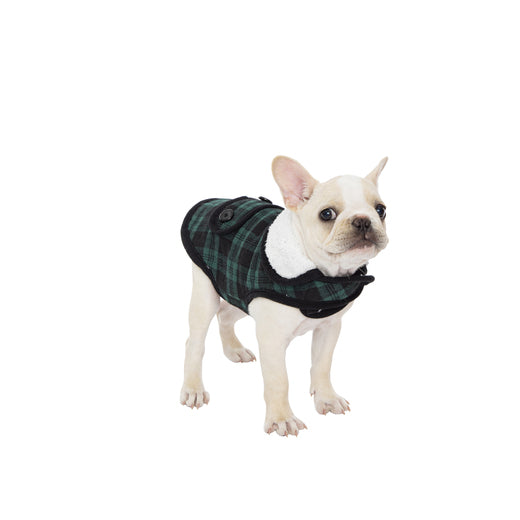 Winter Dog Jacket - Green Plaid