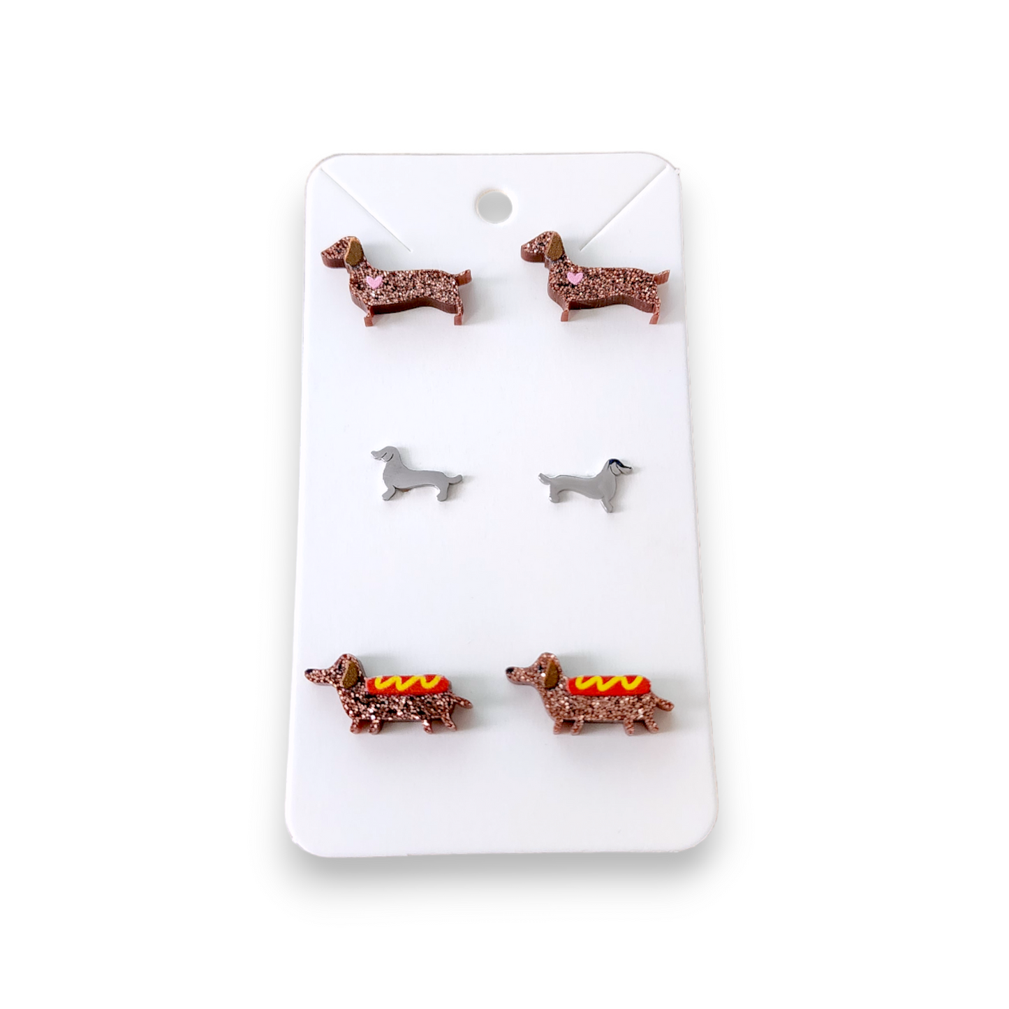 Dachshund Earrings - Set of 3