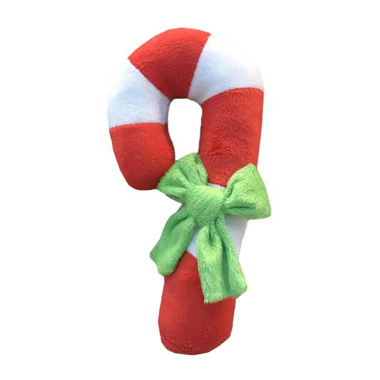Candy Cane Christmas Squeak Dog Toy