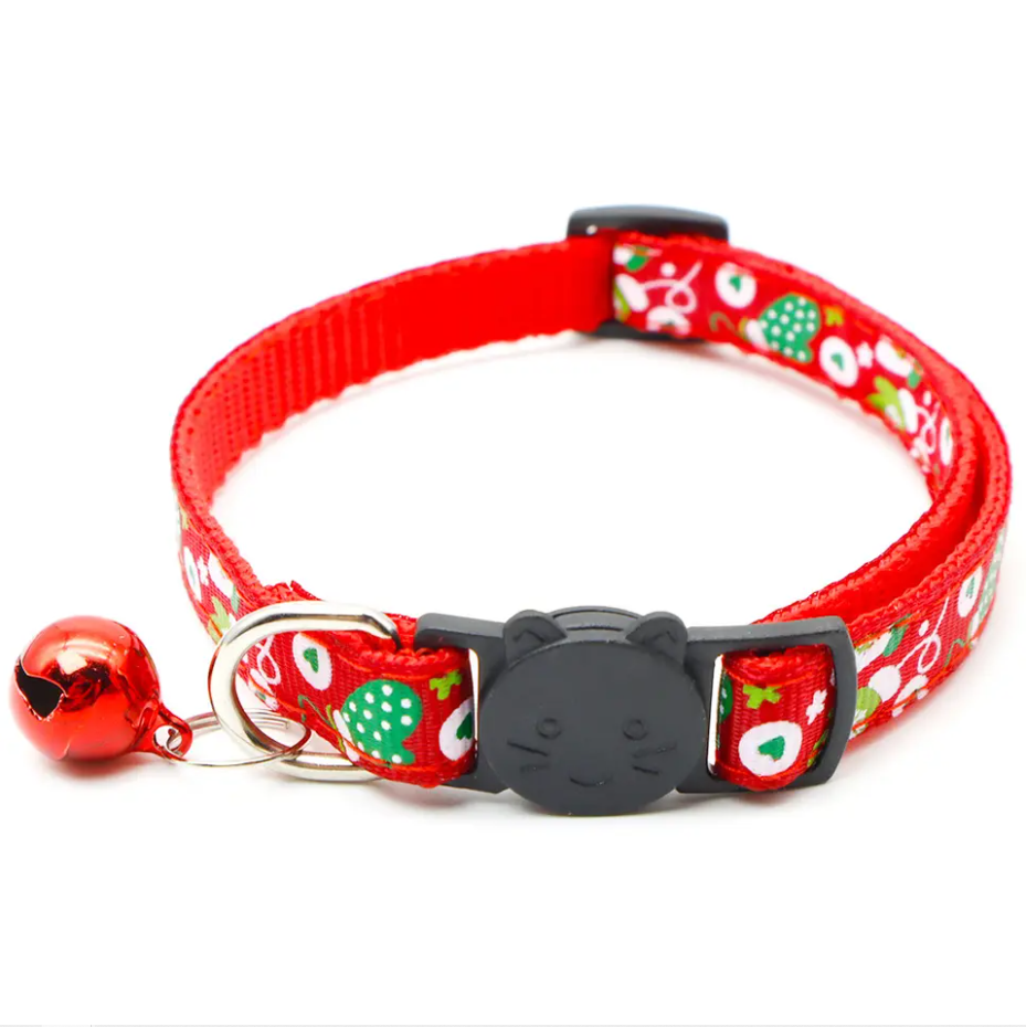Red Mittens Christmas Cat Collar