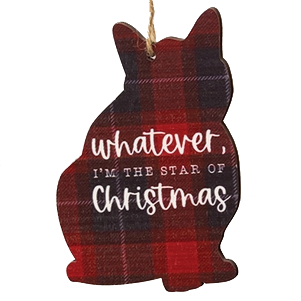 Funny Cat Christmas Ornament