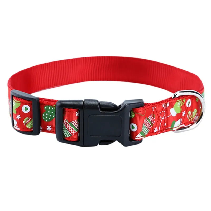 Mittens Christmas Dog Collar