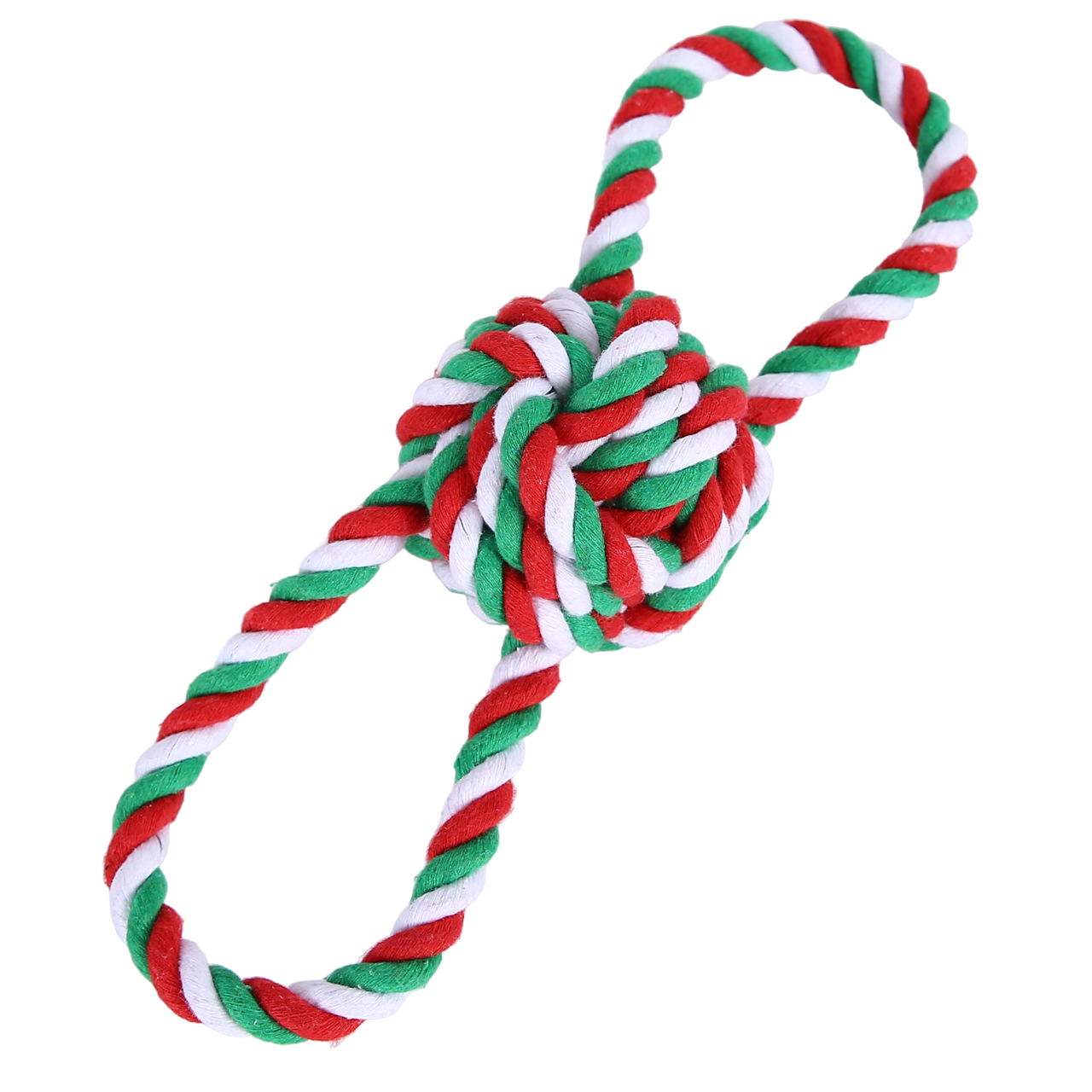Christmas Dog Rope Toy With Handles