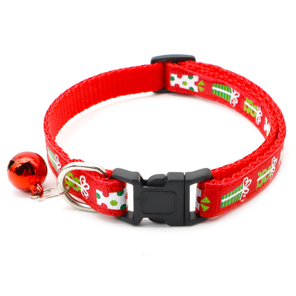 Red Christmas Gift Cat Collar
