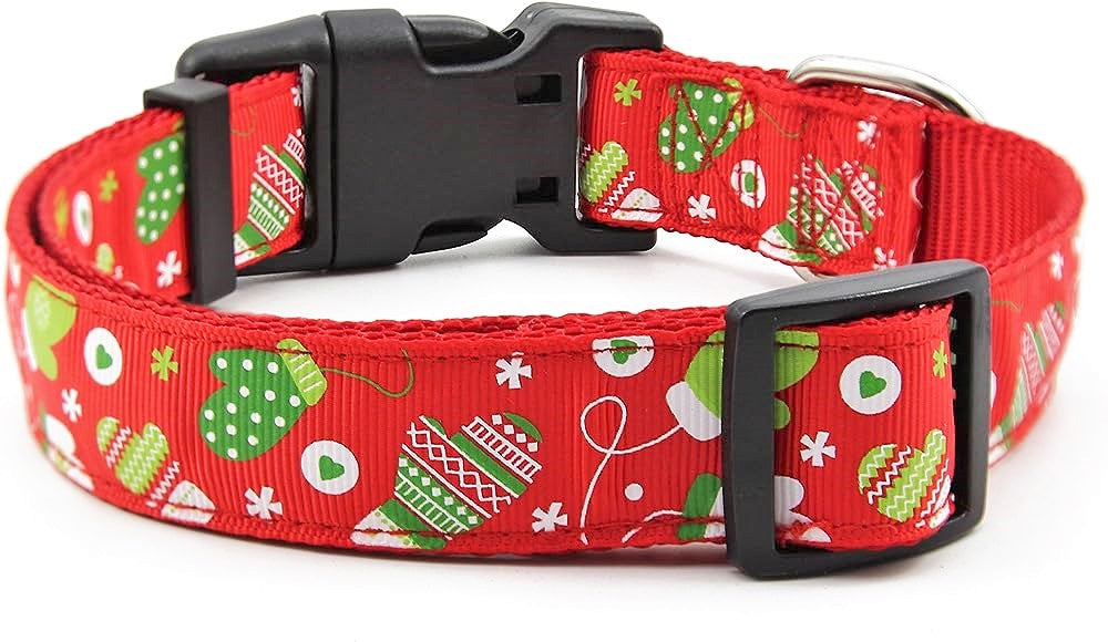 Mittens Christmas Dog Collar