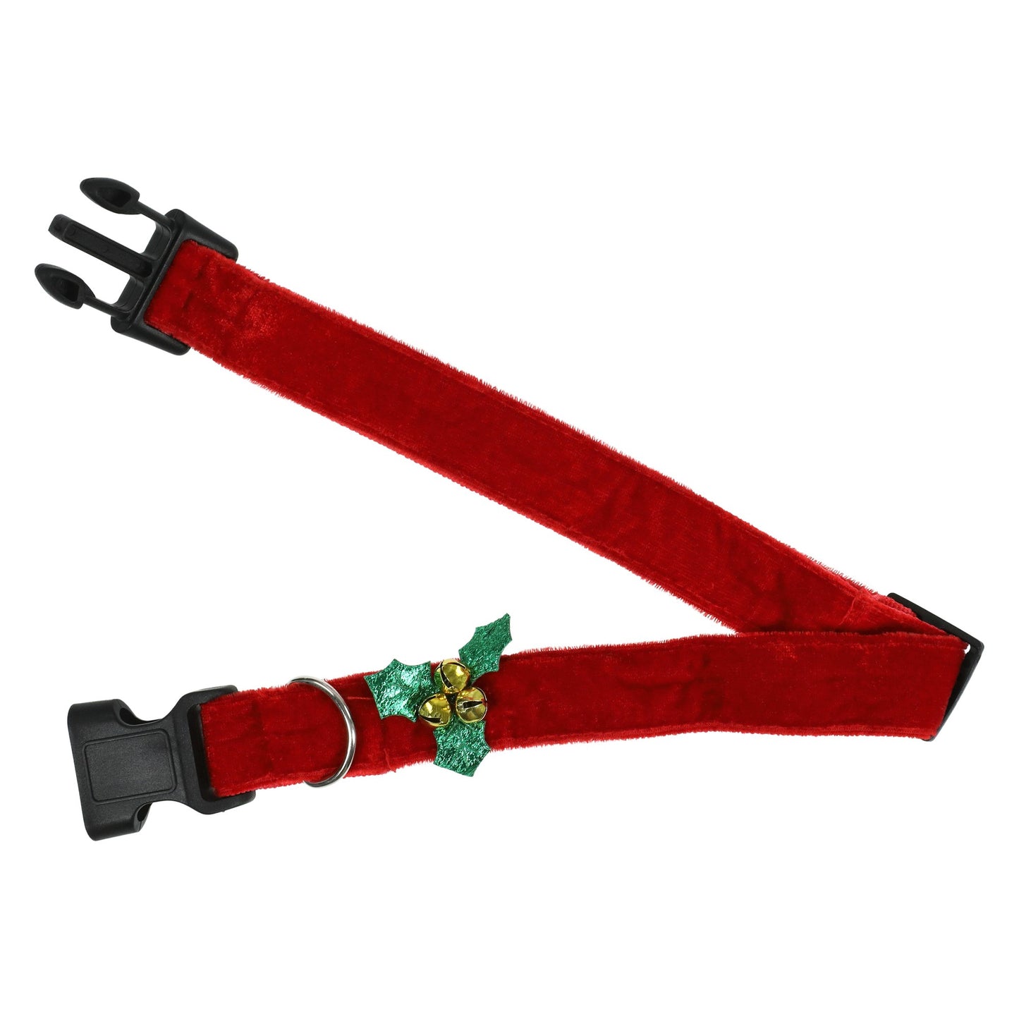 Red Velvet Mistletoe Christmas Pet Collar