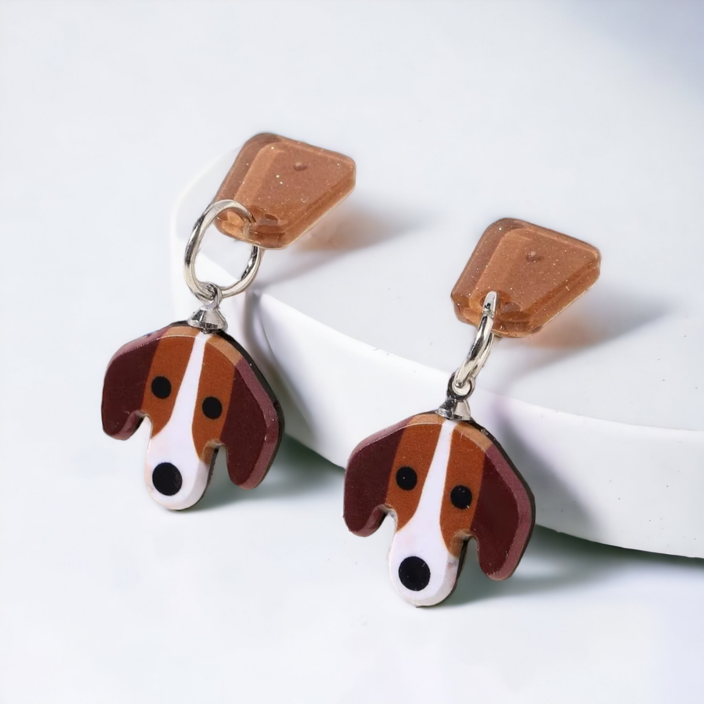 Beagle Drop Earrings