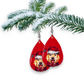 Labrador Retriever Dog Christmas Earrings