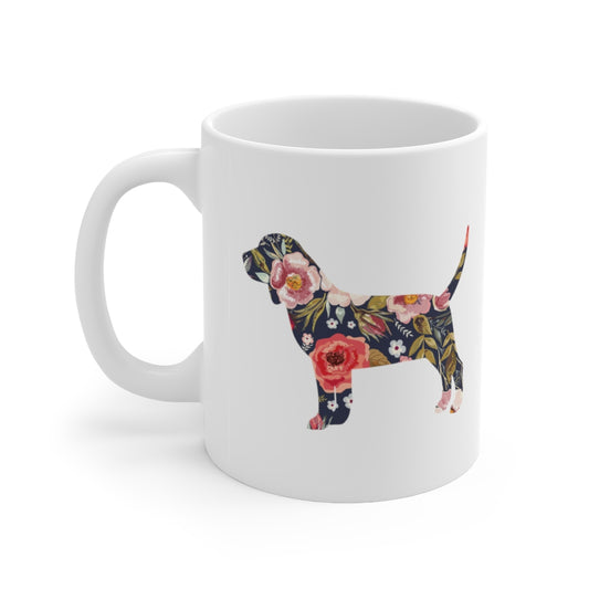 Beagle Floral Mug