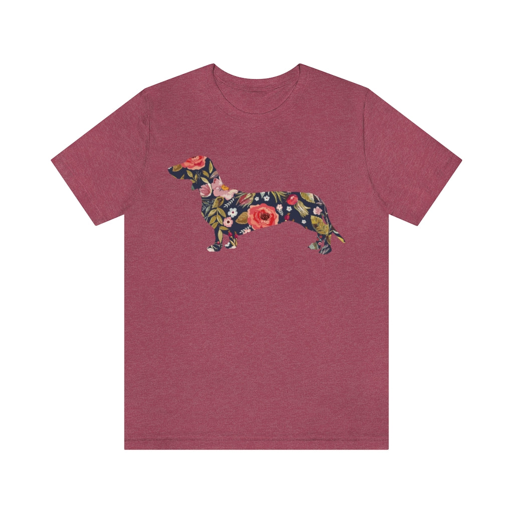 Dachshund Floral Shirt