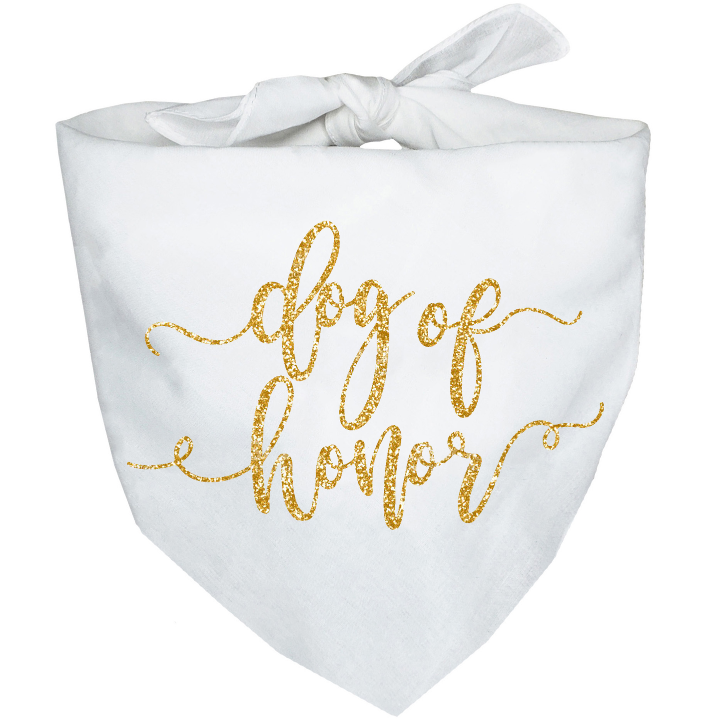 Glitter Dog of Honor Wedding Bandana
