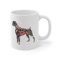 Boxer Dog Floral Mug